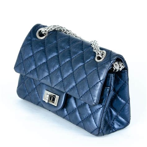 chanel camera bag navy|Chanel flap bags.